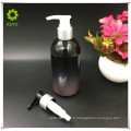 300 ml 500 ml meilleure vente de luxe noir boston rond bouteille de shampoing vide en plastique pompe bouteille